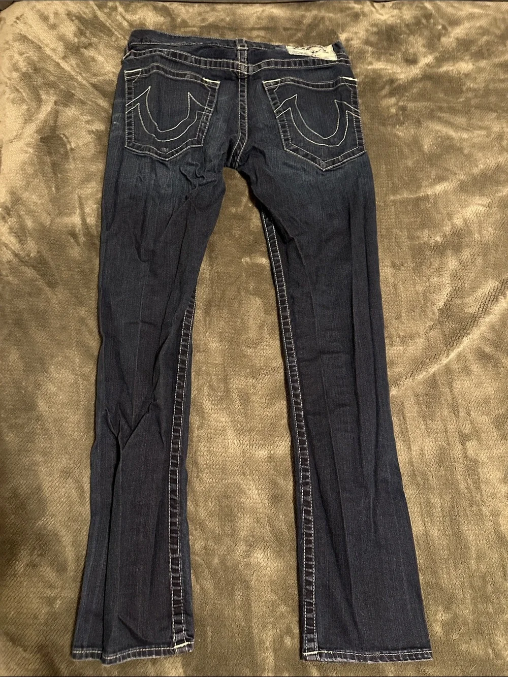 True Religion Dark Blue Sz 33 Skinny Jeans